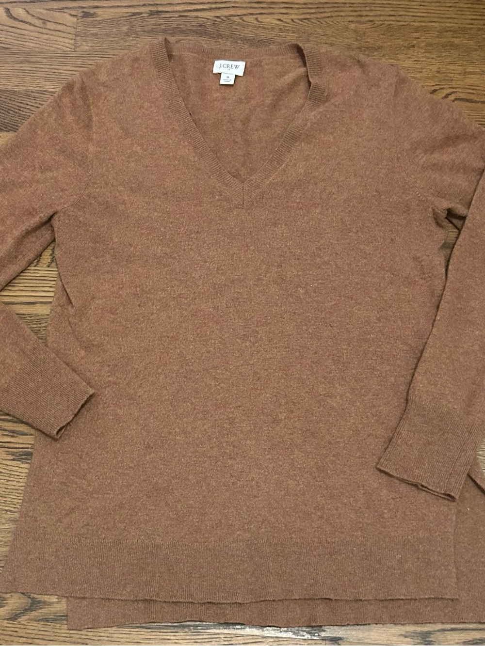 J. Crew Women's V-Neck Sweater in camel 305